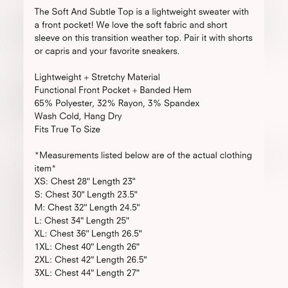 Soft & Subtle Top L - Picture 3 of 6